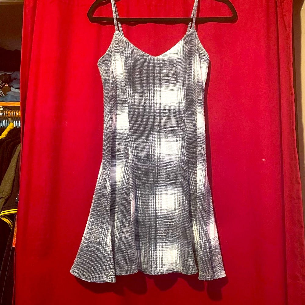 1990s plaid dress